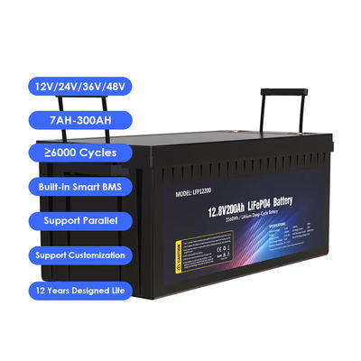 Good price Submarine 12V 300AH LiFePO4 Lithium Ion Battery For Camping RV Motorhome online